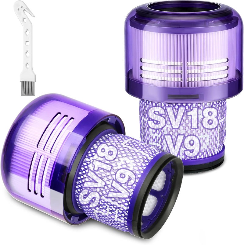 استبدال فلتر SV18 لمكانس Dy-son الرقمية النحيفة اللاسلكية، Digital Slim Origin & Fluffy & Fluffy Extra & Fluffy Pro، لرقم القطعة 970612-01، عبوة من 2 فلتر هيبا - Image 1