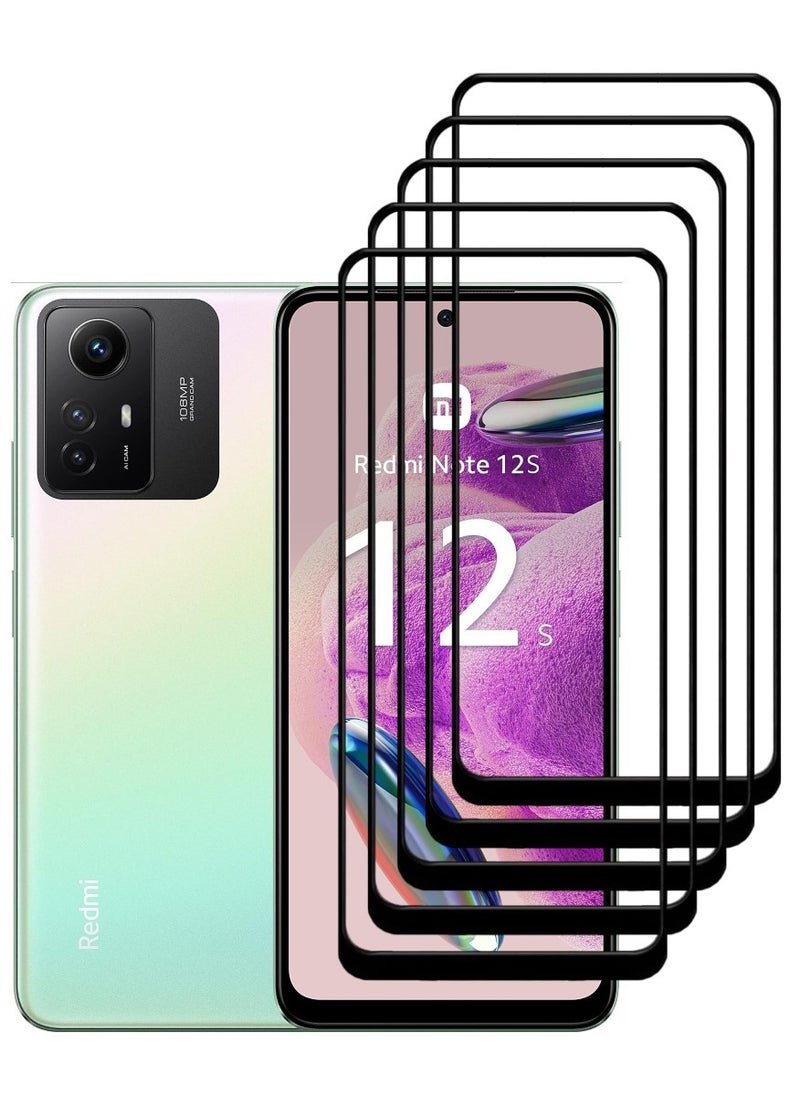 ACLIX 5 Pieces Antistatic ESD Dustproof Premium Quality High Definition Tempered Glass Screen Protector Designed For Xiaomi Redmi Note12S - Image 1