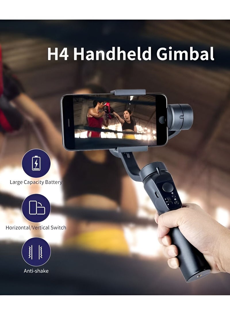 Generic - Gimble Stabilizer 3 Axis for Smartphone for iPhone Mobile Isteady Gimbal for Android with Face Object Tracking Motion Time Lapse for Vlog Video - Image 1