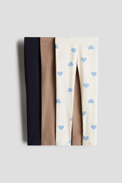 H&M 3-pack jersey leggings