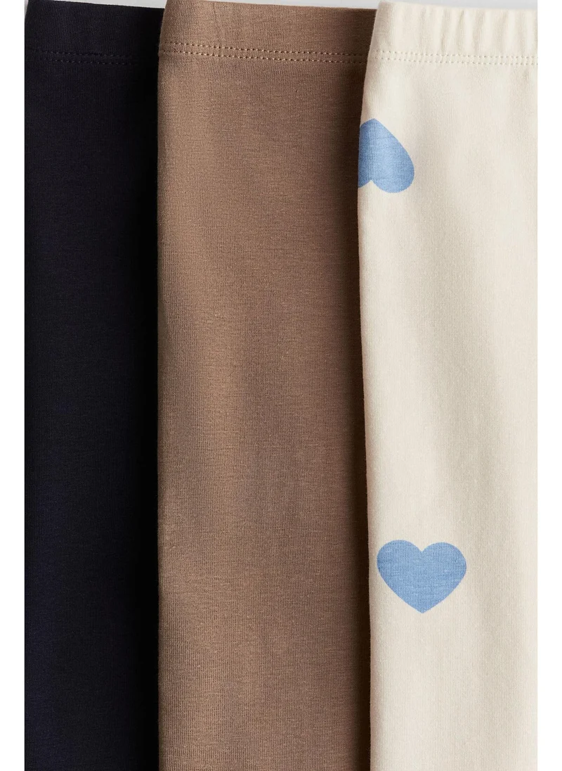 H&M 3-pack jersey leggings