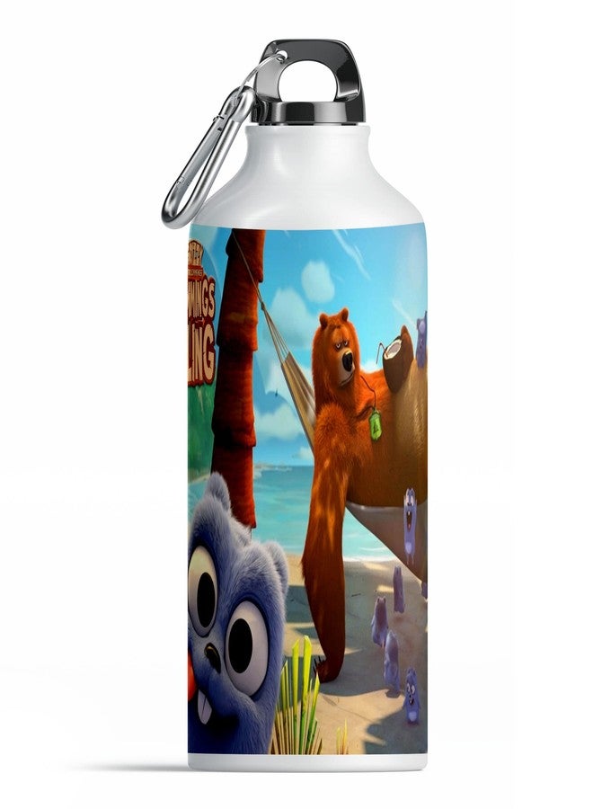 TrendoPrint Grizzy and The Lemmings Sling Printed Sports Sipper/Water Bottle (600ml) for Gym, Yoga, Kids, Boys, Girls, Brother, Sister, Babies, Baby, Workout, Adults and Loving Ones_(CN-49) - Image 1