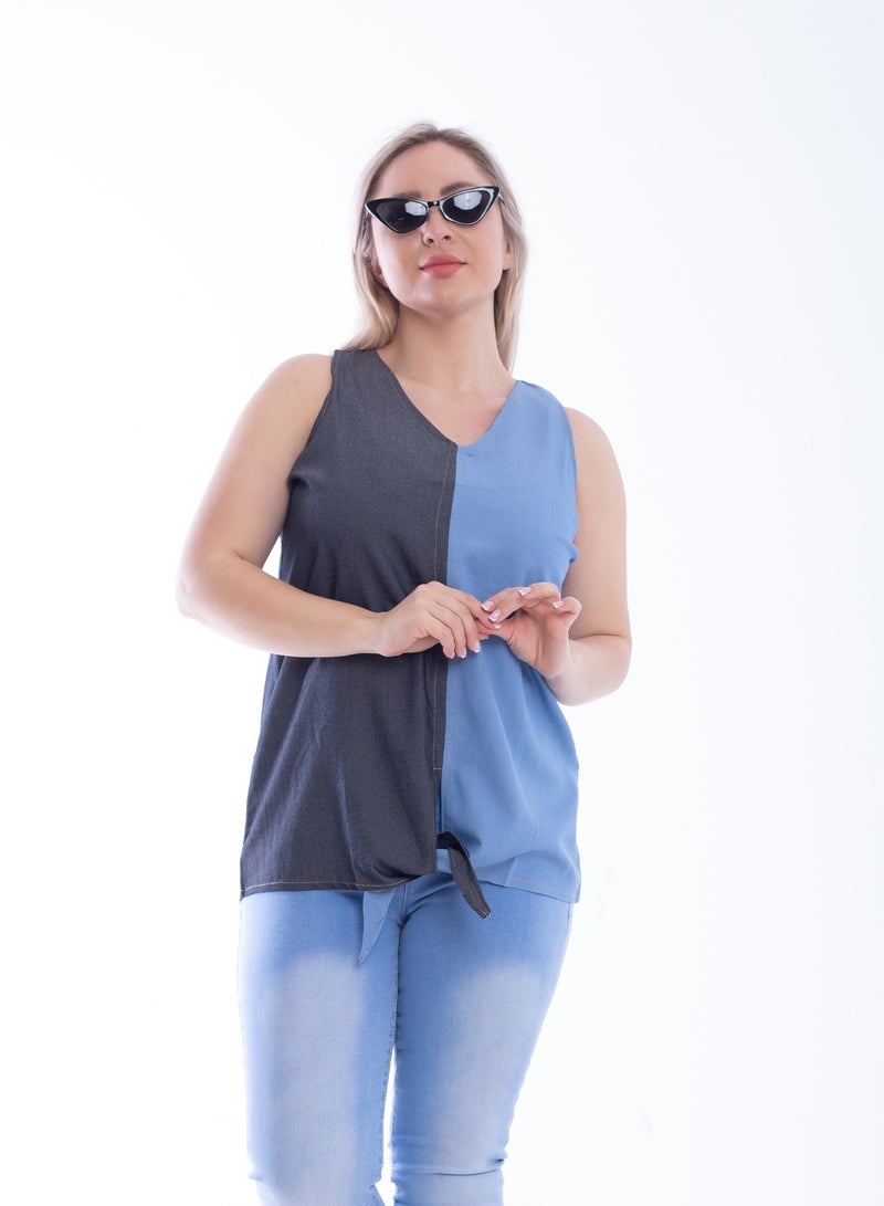 BEBO Jeans Cut With A Drawstring Blouse - Image 1