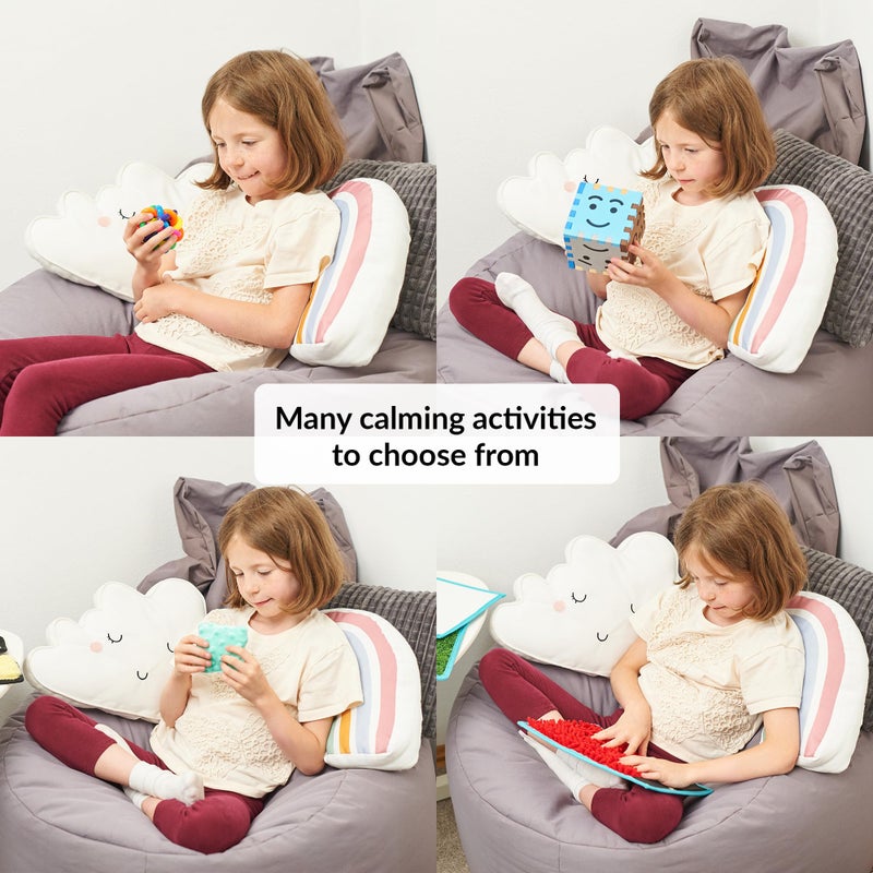 ODOXIA Calm Down Corner | Classroom and Special Education Must Haves | Calming Corner Items for Kids | Calming Corner Kit with Sensory Mats, Posters, Solutions Wall, Sensory Toys - Image 3