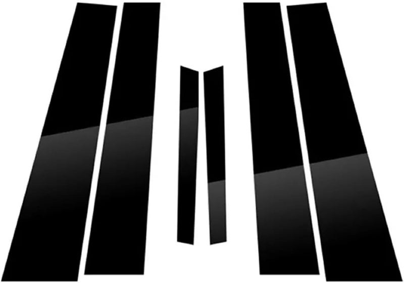 DEMULAX 6Pcs Glossy Black Pillar Posts for Kia Cerato K3 Forte - Image 1