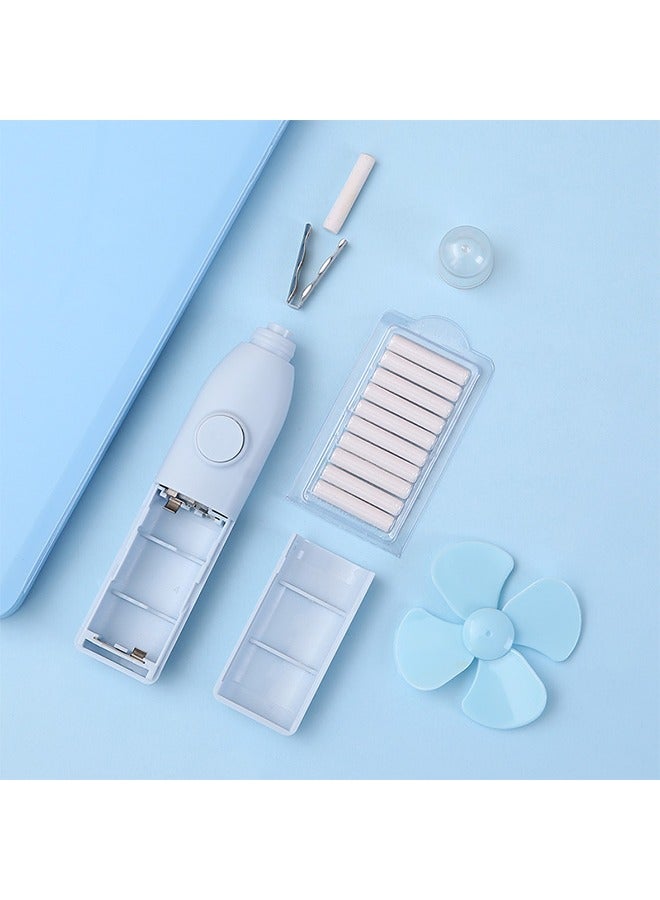 ممحاة كهربائية مع مروحة أوتوماتيكية للرسم والكتابة ومجموعة رسم مستلزمات الطلاب مناسبة للمكتب المدرسي - Image 3