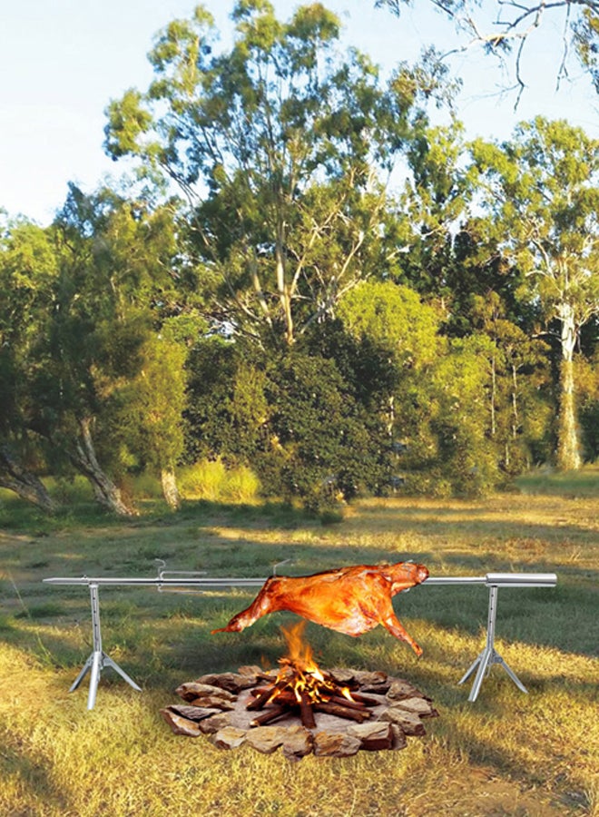 السنيدي شواية خروف شواية الذبائح فضي مقاس 180 سم - Image 2