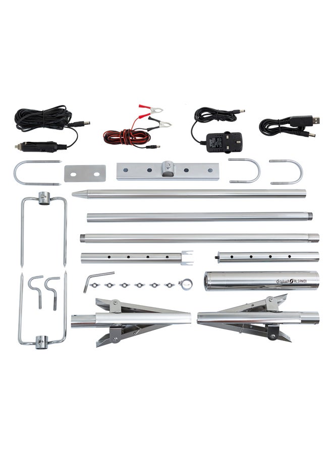 السنيدي شواية خروف شواية الذبائح فضي مقاس 180 سم - Image 4