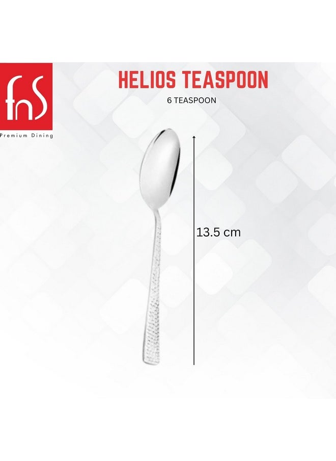 FNS Montavo by fns Helios Stainless Steel Tea Spoon 6 Pcs Set for Tea,Coffee and Spices 