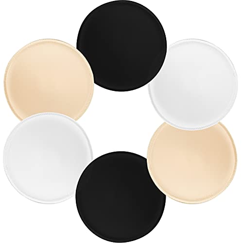 TopBine 3 pairs Round Soft Bra Inserts Pads Removable Sport Bra Cups inserts Mastectomy Bra Inserts For Bikini Top Swimsuit - Image 1
