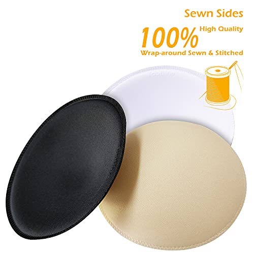 TopBine 3 pairs Round Soft Bra Inserts Pads Removable Sport Bra Cups inserts Mastectomy Bra Inserts For Bikini Top Swimsuit - Image 5