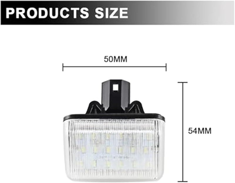 Wivplex Canbus White License Plate Lights for Mazda - Image 5