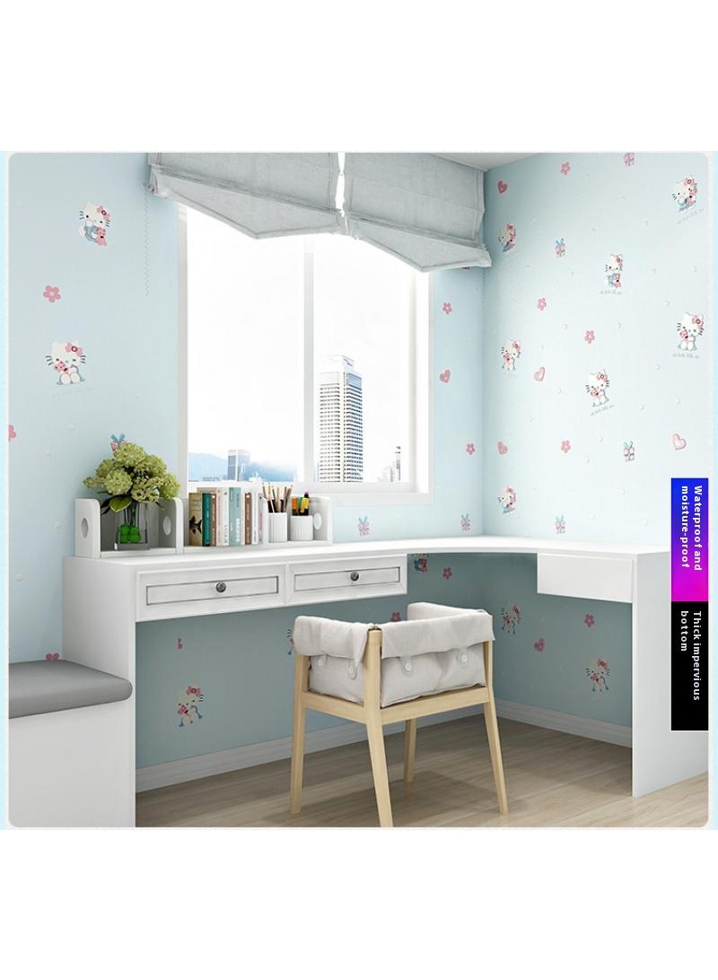 Bluejw Hello Kitty Design Thicken Waterproof Self-Adhesive Wallpaper For Kids Room 0.53*9.5 Meters  - Image 5