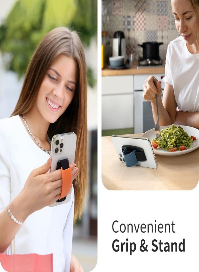 Sinjimoru Detachable Phone Grip Kickstand for Wireless Charging Compatible Phone Finger Holder for iPhone & Smartphones. Sinji Mount S-Grip Black - Image 2