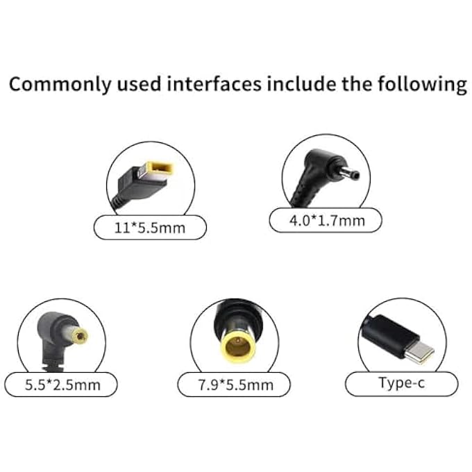 rayihni 65W CHARGER UK PLUG SQUARE LAPTOP ADAPTER FOR LENOVO 20V 3.25A 4.0X1.7MM FOR IDEAPAD 320 100-15 B50-10 YOGA 710 510-14ISK FOR THINKPAD N22 FOR FLEX 4 5 14" 15" SERIES FOR MIIX 510 520 SERIES - Image 3