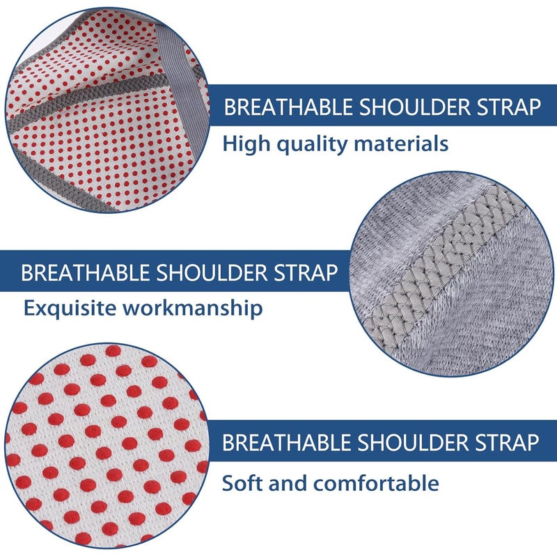 TIDTALEO Shoulder Support Brace Charcoal Warm Fitness Shoulder Strap Medium Size 42-46cm Breathable Self-heating Compression Protector for Exercise and Relief - Image 3