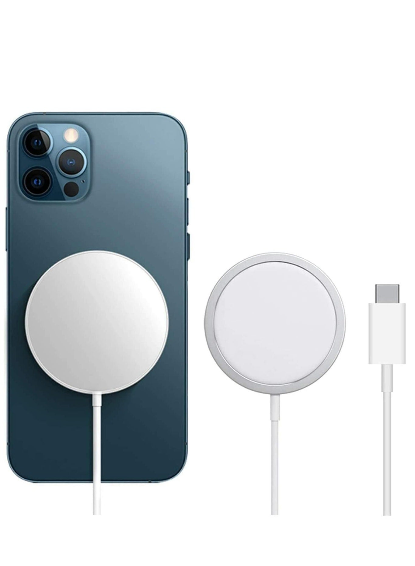Wireless Charger for iPhone 15/14/13/12 Series, Fast Charging Magnetic Charger Compatible with Samsung Galaxy Series, 15W Phone Charger Charging Pad