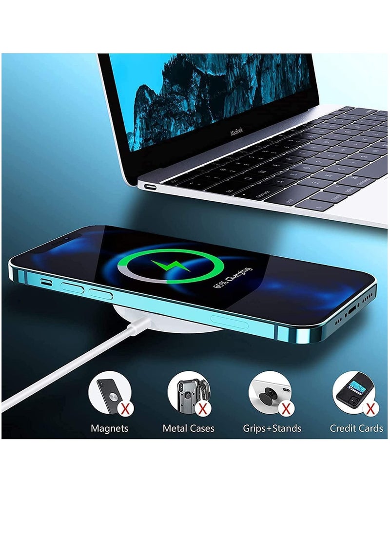 XICEN - Wireless Charger for iPhone 15/14/13/12 Series, Fast Charging Magnetic Charger Compatible with Samsung Galaxy Series, 15W Phone Charger Charging Pad - Image 1