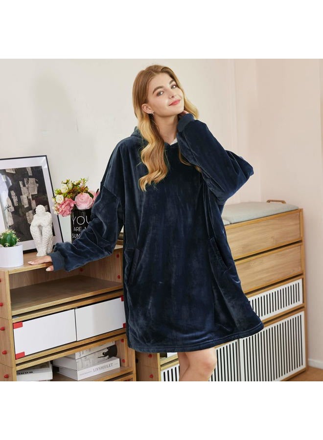 Felicigeely Blanket Sweatshirt,Oversized Fleecehug Hoodie Wearable Blanket,Soft Warm Comfortable Giant Front Pocket for Adults Men Women Teens Friends - Image 2