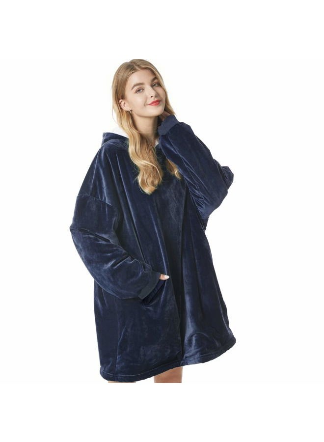 Felicigeely Blanket Sweatshirt,Oversized Fleecehug Hoodie Wearable Blanket,Soft Warm Comfortable Giant Front Pocket for Adults Men Women Teens Friends - Image 1