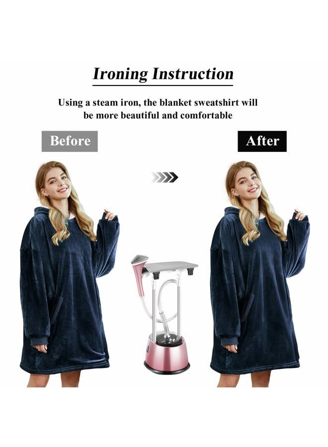Felicigeely Blanket Sweatshirt,Oversized Fleecehug Hoodie Wearable Blanket,Soft Warm Comfortable Giant Front Pocket for Adults Men Women Teens Friends - Image 3