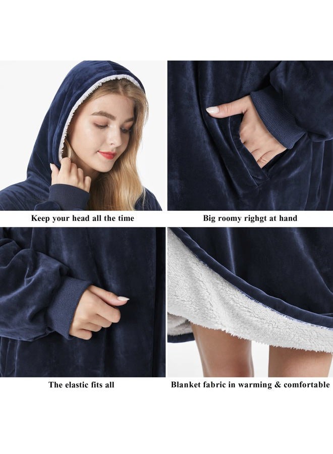 Felicigeely Blanket Sweatshirt,Oversized Fleecehug Hoodie Wearable Blanket,Soft Warm Comfortable Giant Front Pocket for Adults Men Women Teens Friends - Image 4