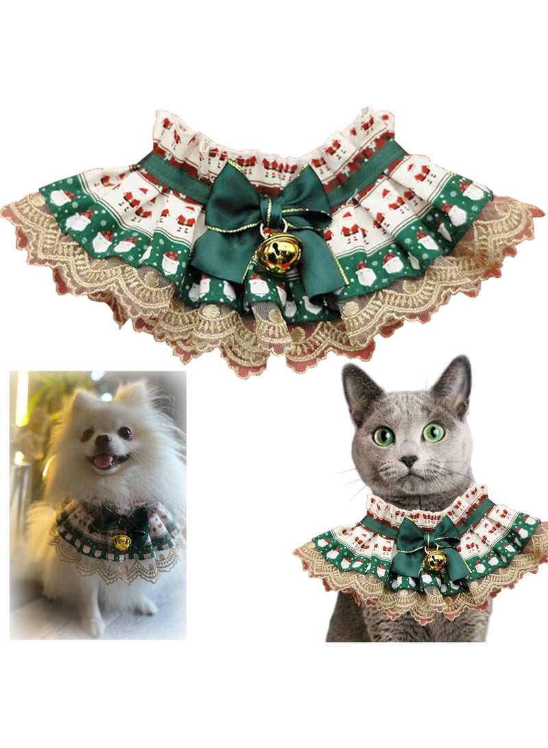 TAPIT Pet Christmas Dog Cat Scarf Christmas Dog Cat Neck Christmas Dog Cat Collar Christmas Cat Dog Saliva Towel & Pet Dress-Up Accessories and Christmas Parties - Image 1