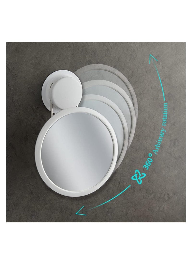 KASTWAVE - Fogless Shower Mirror for Shaving with Razor Holder, Strong Suction Wall Hanging Mirror 360-degree Rotating, 6-Inch Shatterproof Anti Fog Mirror for Men - Image 1
