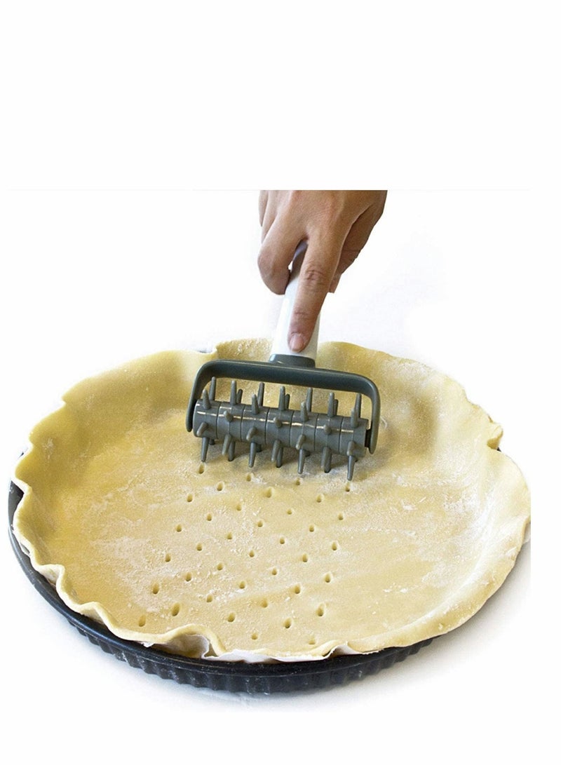 SYOSI 2 Pieces Pizza Dough Roller and Docker Set, Pastry Pizza Pie Roller Rolling Pins and Time-Saver Pizza Dough Docker - Image 3