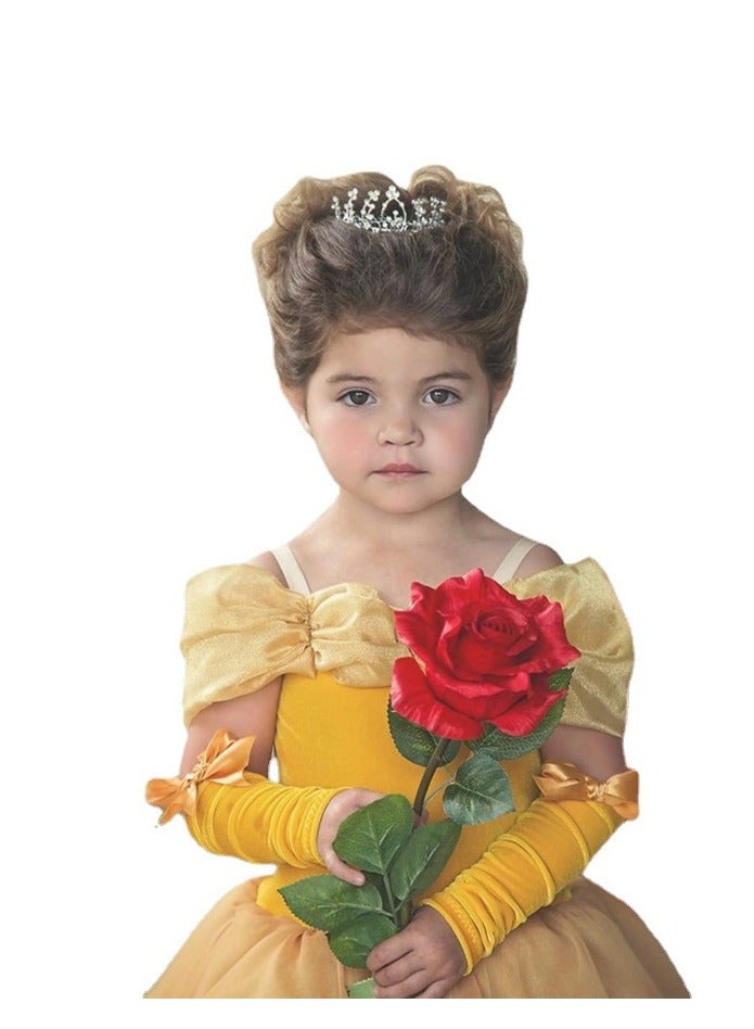 ميكسد فستان الأميرة، الأميرة الأنيقة لباس حتى زي للبنات، رائع الأميرة توتو مع قبالة الكتف وأحزام السباغيتي تصميم، مصنوعة من البوليستر الناعم التنفس، رائعة لحفلات فستان فانتشي، 130CM - Image 2