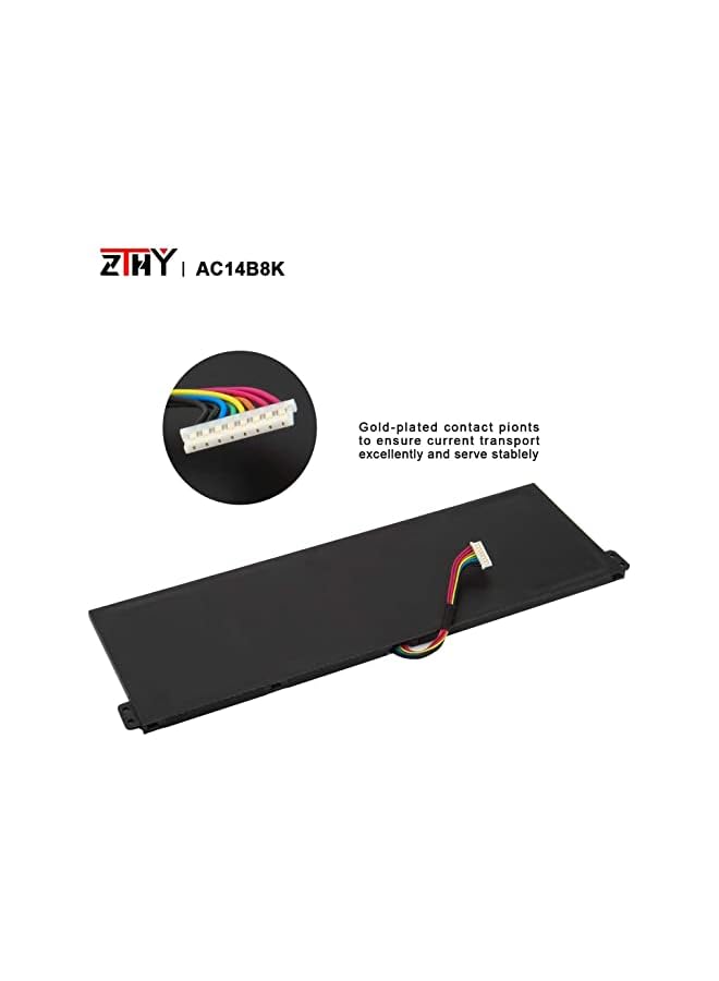 ZTHY Ac14B8K Laptop Battery For A Cer Aspire R5-471T R5-571T R5-571Tg R5-571Tg-7229 R7-371T N15W5 Cb5-571 Cb3-531 Swift 3 Sf314-51 Sf314-52 Nitro 5 An515-51 An515-52 An515-53 Aspire 5 A515-51 - Image 3