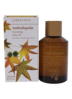 L'Erbolario L’Erbolario Ambraliquida Smoothing Body Oil - Massage Oil and Dry Skin Moisturizer - Firming, Anti-Aging - Vitamin E and Liquidambar Extract - 4.2 oz 