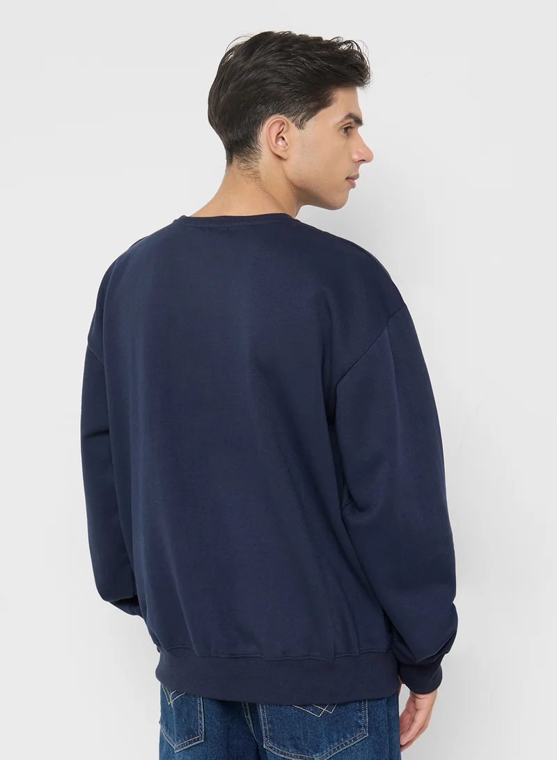 سفنتي فايف بيسيكس Oversized Basic Sweatshirt