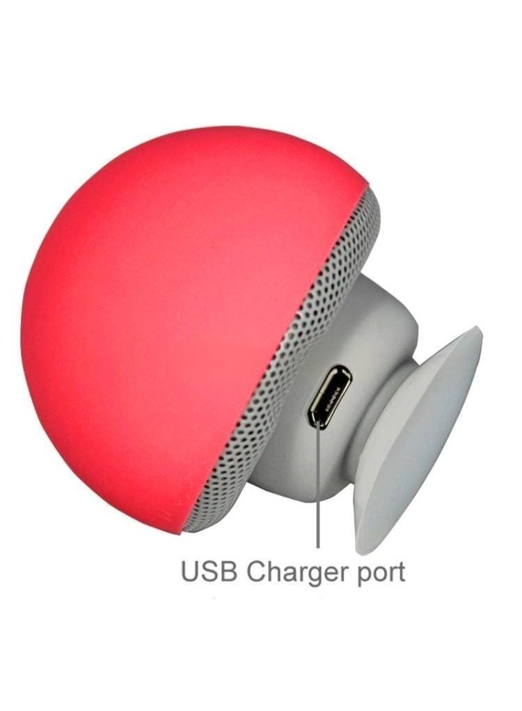 Mini Portable Bluetooth 3.0 Speaker with Noise Cancelling Subwoofer and Mobile Phone Holder - red - Image 4