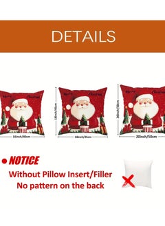 Christmas Decorations Pillow Covers 18 X 18 Inch Set Of 4 Farmhouse Snowflake Red White Let It Snow Xmas Holiday Rustic Linen Pillow Case Throw Pillow Covers For Sofa Couch Living Room Bed Decor - pzsku/Z261140EEA699FF422A23Z/45/_/1732726543/4a7cc524-30d2-4480-8a84-e26188198778