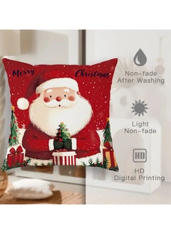 Christmas Decorations Pillow Covers 18 X 18 Inch Set Of 4 Farmhouse Snowflake Red White Let It Snow Xmas Holiday Rustic Linen Pillow Case Throw Pillow Covers For Sofa Couch Living Room Bed Decor - pzsku/Z261140EEA699FF422A23Z/45/_/1732726563/1cf9ed11-c12b-43bd-a462-40e4bbb76f0b