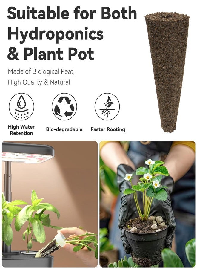 LYKOCLEAN Hydroponic Seed Pod Kit Compatible with AeroGarden, Ahopegarden, iDoo, MUFGA, 8 Pods Complete Growing Anything Garden Supply with Strawberry Seeds, Grow Sponges, Baskets, Domes, Labels - Image 5