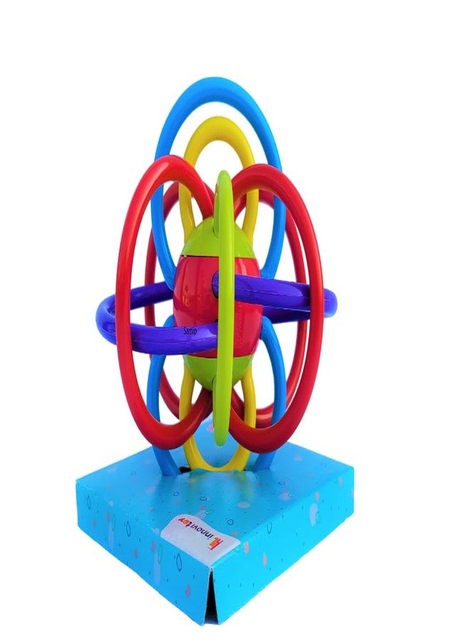 Samip Baby Teether | Sensory Baby Teether Tube | Tube Ball Colourful Loopy Teething Toys for Babies | Soothe Teething with Rattle 3-12 Months | (Multicolor) - Image 5