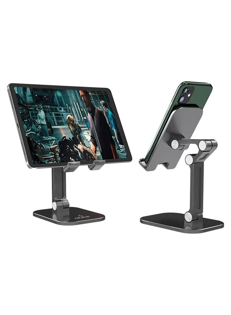 Phone Stand Adjustable Mobile Phone Holder Desktop Tablet Mount Compatible with iPhone 12/12 Pro Max 11 Pro Max XS XR, iPad Pro - Image 1