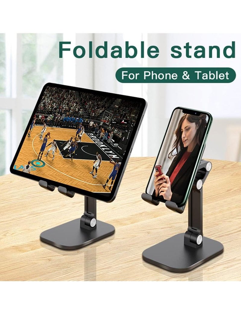 Phone Stand Adjustable Mobile Phone Holder Desktop Tablet Mount Compatible with iPhone 12/12 Pro Max 11 Pro Max XS XR, iPad Pro - Image 3