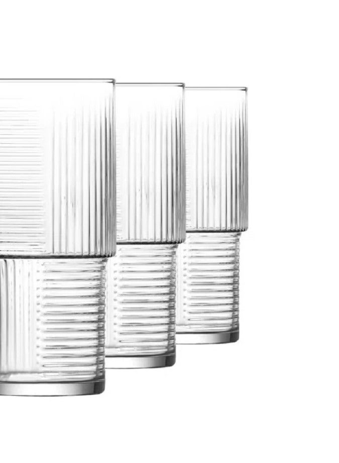 LAV 3 Pieces Helen Long Drink Tumbler Set 515 Ml - Clear - Image 3
