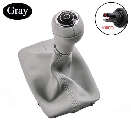 Goodithy Automatic Gear Shift Boot Knob Lever Interior Leather Shifter Gaiter Boot Cover Accessories Kit Replacement for Mercedes Benz C E GLK W204 W207 W212 X204 2007 2008 2009 2010 2011 Gray - Image 3