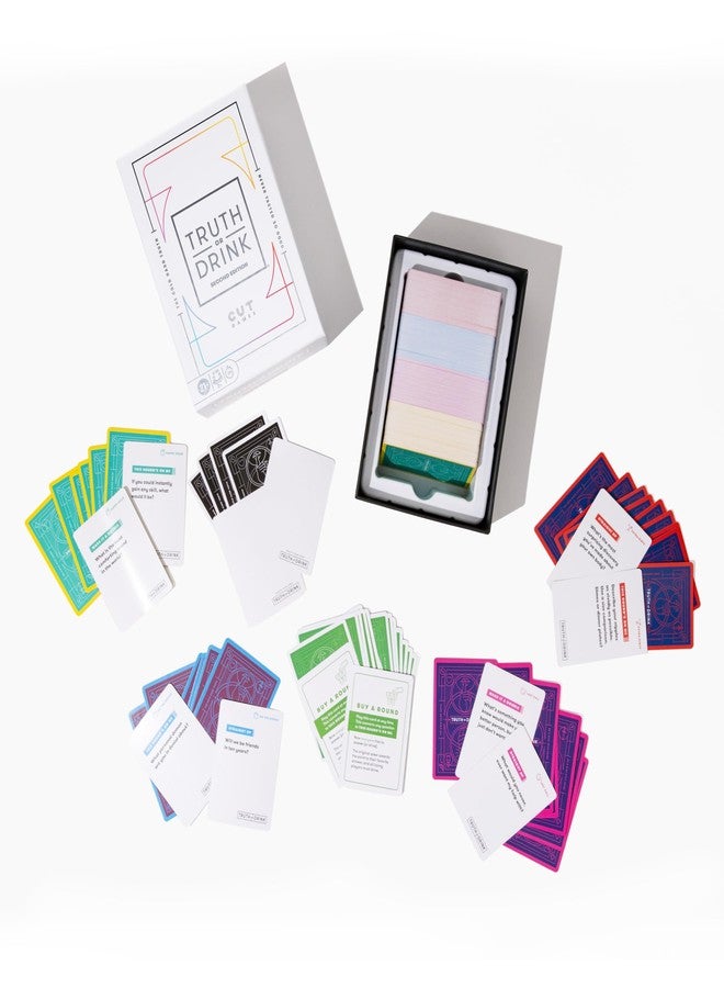 HASBRO - GAMING Truth or Drink Party Game by Cut I As Seen on TikTok, YouTube, and Snapchat | 410 Hilarious Questions | Ages 21+ | 2+ Players I Fun Games for Adults - Image 3