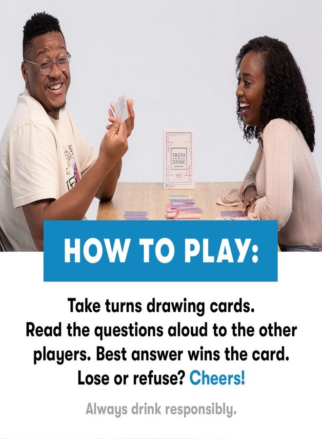HASBRO - GAMING Truth or Drink Party Game by Cut I As Seen on TikTok, YouTube, and Snapchat | 410 Hilarious Questions | Ages 21+ | 2+ Players I Fun Games for Adults - Image 5