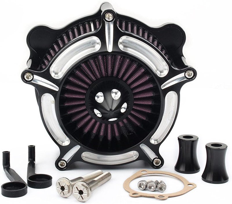 DEMULAX Turbine Spike Air Cleaner Intake Filter for Harley - Image 1