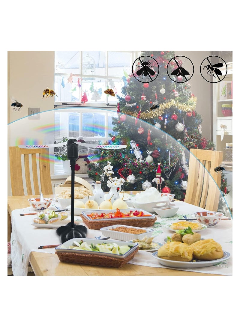 Loquat Portable Fly Repellent Fans - 2 Pack Foldable Table Fans to Keep Food Clean Outdoors, Ideal for Patios, Home, Parties, and Picnics, Effective Against Flies, Mosquitoes, and Wasps. - Image 3