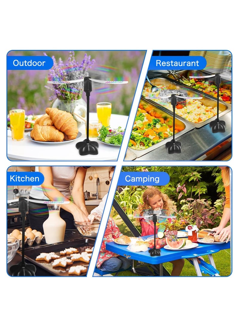 Loquat Portable Fly Repellent Fans - 2 Pack Foldable Table Fans to Keep Food Clean Outdoors, Ideal for Patios, Home, Parties, and Picnics, Effective Against Flies, Mosquitoes, and Wasps. - Image 4