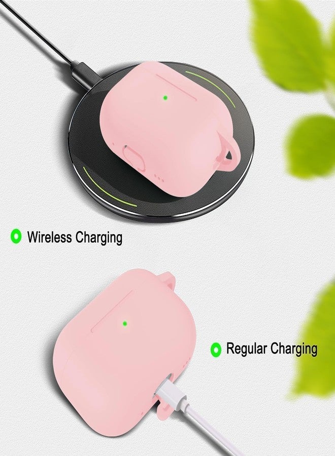 Woyinger WOYINGE for AirPod Pro Case Cover with Cleaner Kit, Soft Silicone Cover for AirPods Pro 2nd Generati/1st Comes with Keychain for Women Men,Suitable for 2nd Generation Case，Light Pink - Image 3