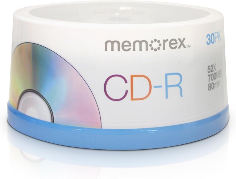 700MB/80-Minute 52x Data CD-R Media (30-Pack Spindle)