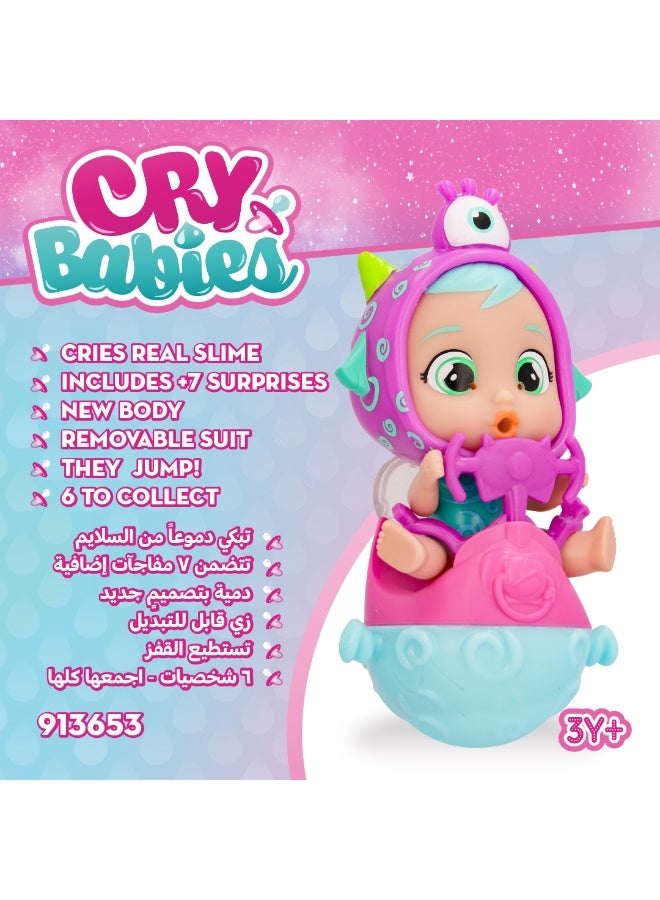 Cry Babies Magic Tears Stars Jumpy Monsters - Fuzz | Collectible Doll Figure | Cries Real Tears | Gift for Kids - Image 3